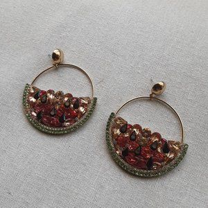 Watermelon sugar jewel earrings